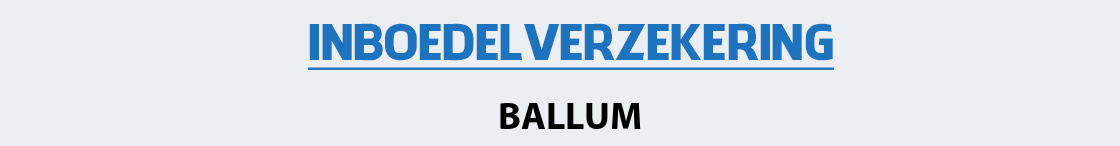 inboedelverzekering-ballum