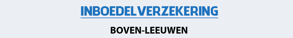 inboedelverzekering-boven-leeuwen