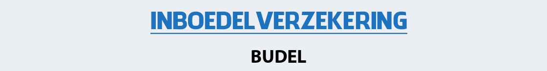 inboedelverzekering-budel
