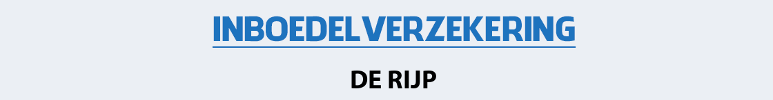 inboedelverzekering-de-rijp