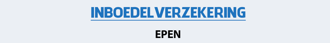 inboedelverzekering-epen