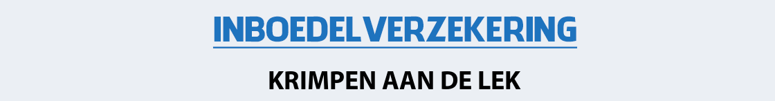 inboedelverzekering-krimpen-aan-de-lek
