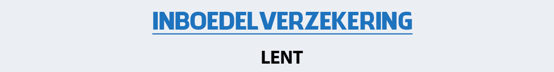 inboedelverzekering-lent