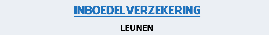 inboedelverzekering-leunen