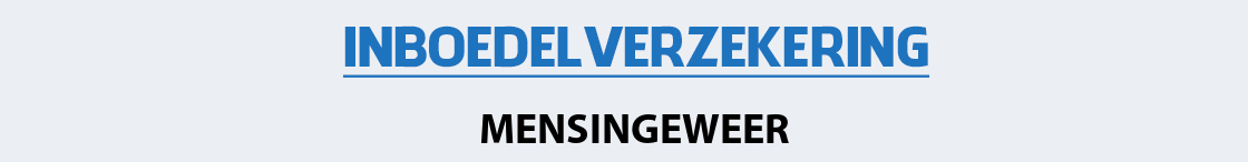 inboedelverzekering-mensingeweer