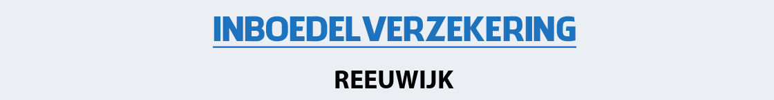 inboedelverzekering-reeuwijk