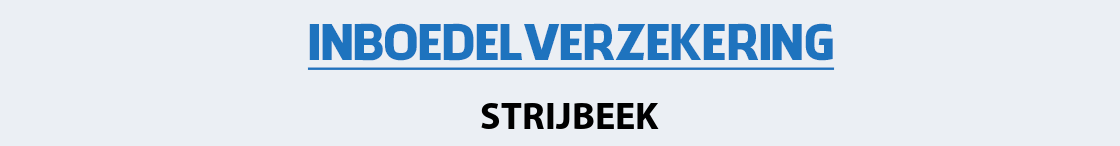inboedelverzekering-strijbeek